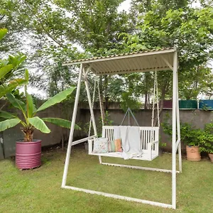 Villa Stayvista's The Barn House - Farm-view With With Bonfire, Indoor Pool & Bar, Chandigarh